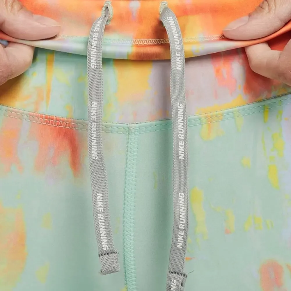 NIKE LUXE Women’s Small Mint / Orange Leggings